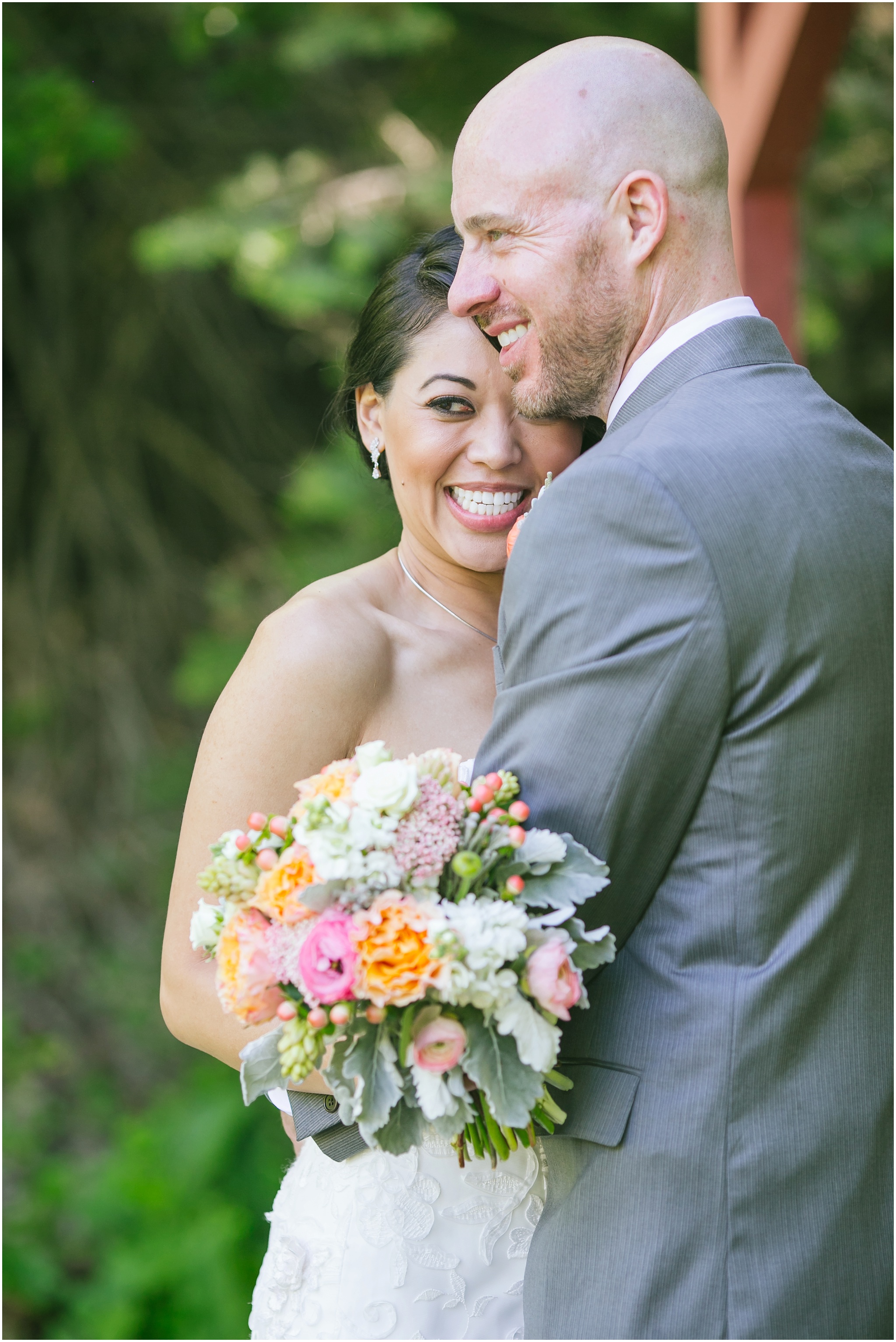 Log Haven, wedding cerimony, peach, coral, Millcreek Canyon, Cactus and Tropicals, wedding photographer, Beka Price Photography