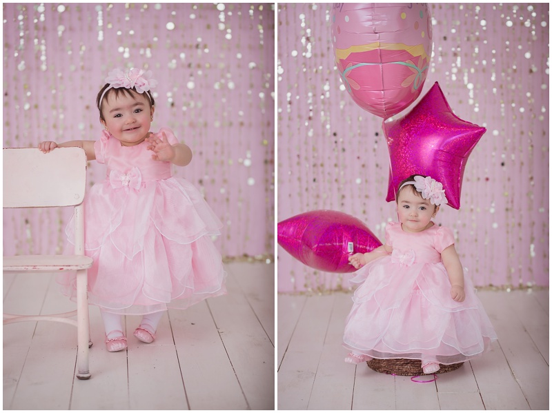 Beka Price Photography,baby girl,pink,smash the cake,studio,