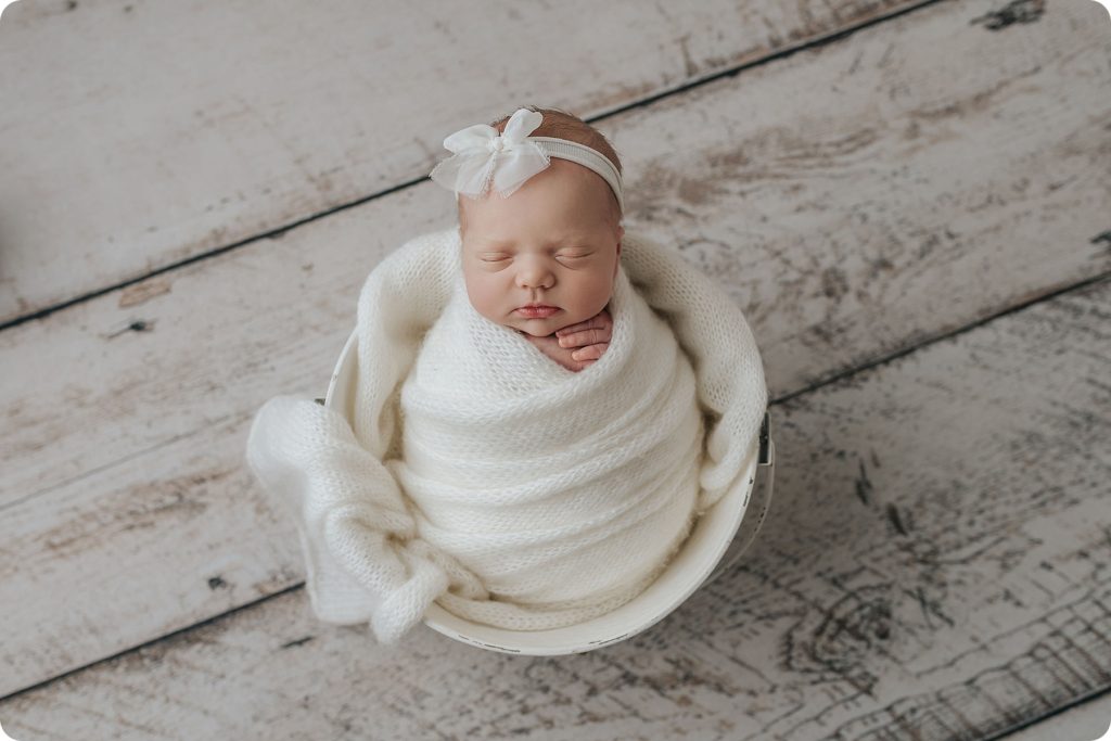 baby girl's pastel newborn session with Beka Price Photography