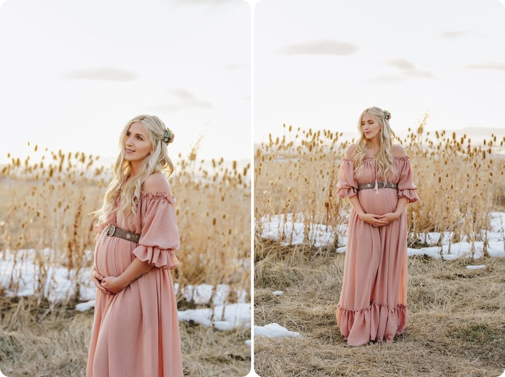 couture maternity portraits by Beka Price Photography