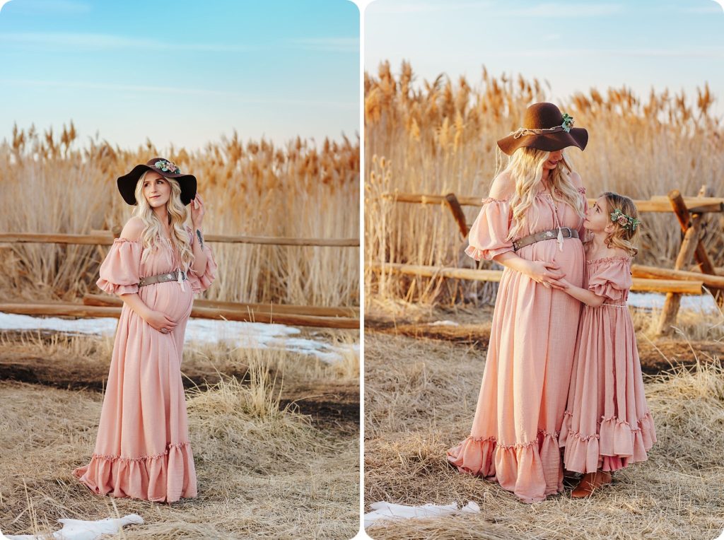 boho maternity portraits in Utah with Beka Price Photography