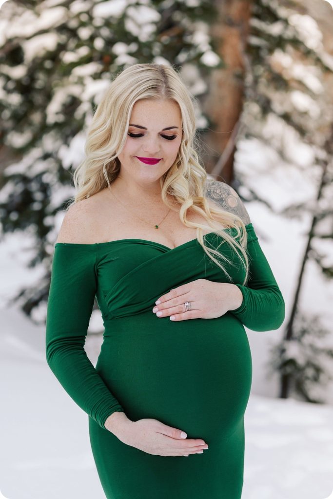 Utah mother photographed during maternity session by Beka Price Photography