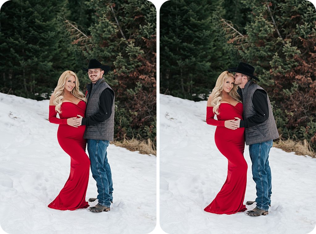 Utah maternity portraits with parents-to-be