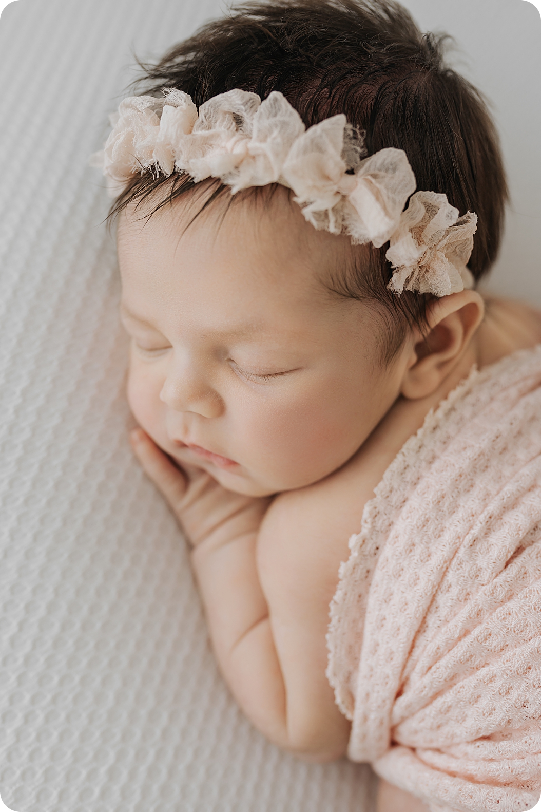 NICU baby sleeps during Utah newborn portraits with Beka Price Photography 