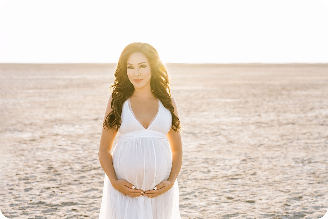 Great Salt Lake Maternity Portraits | {Beka Price Photography | UT Maternity Photographer}