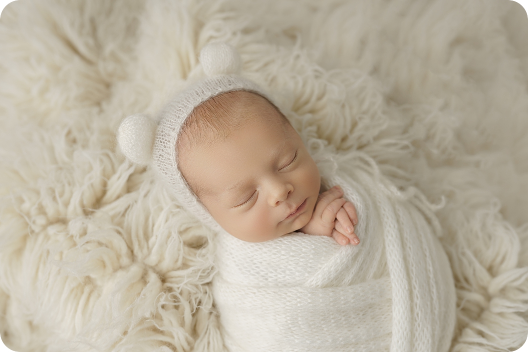 Cream & Sage Newborn Portraits for Baby Harrison {Beka Price Photography | Utah Newborn Photographer}