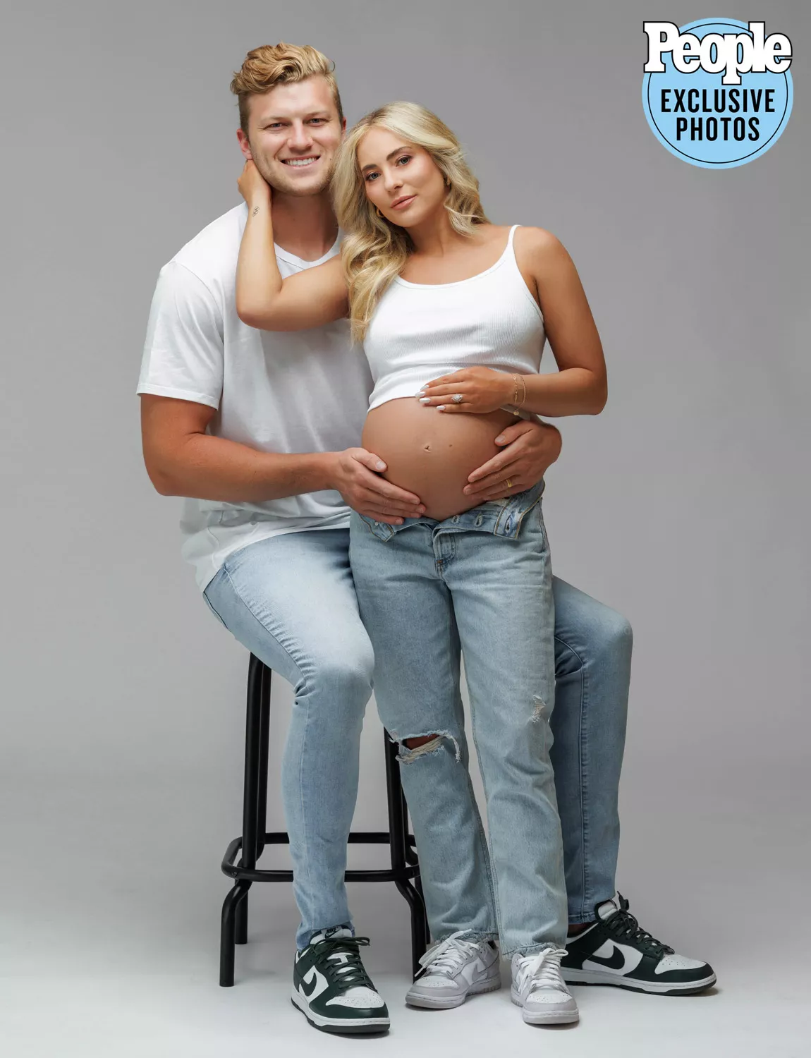 Mykayla Skinner and her husband Jonas Harmer maternity photoshoot with Beka Price Photography